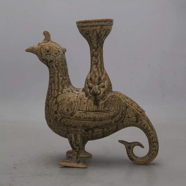  Đèn dầu gốm tạo dáng Phượng xưa  BKCECN-9768 