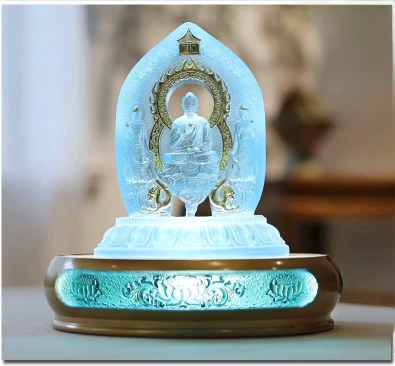  Tượng A Di Đà lưu ly sưu tầm BKSTCN-9541 