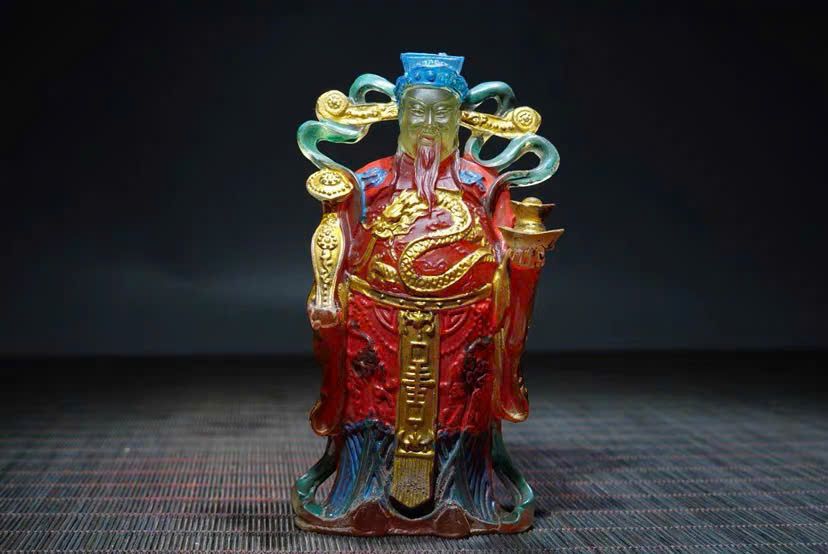  Tượng Thần Tài lưu ly sưu tầm BKSTCN-9543 