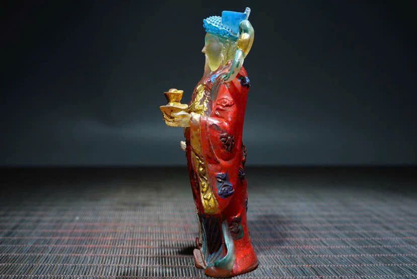  Tượng Thần Tài lưu ly sưu tầm BKSTCN-9543 