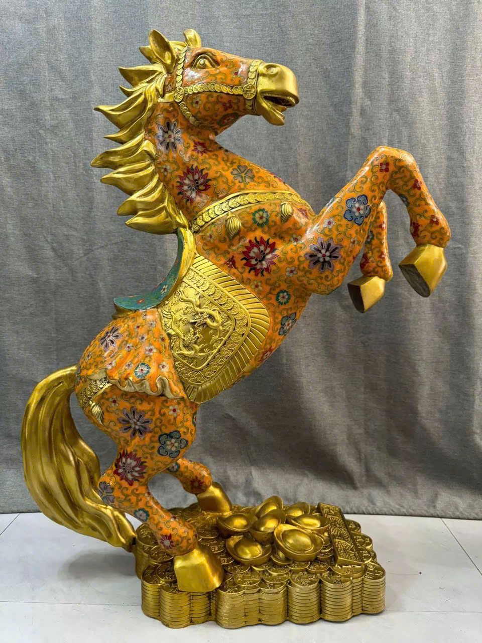  Cặp ngựa đồng pháp lam BKMECN-9585 