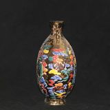  Bình Gốm Dát Vàng Độc Long BKCECN-9818 