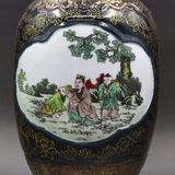  Bình Thưởng hai tai men màu BKCECN-9819 