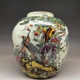  Hũ Hạc Lựu men màu BKCECN-9821 