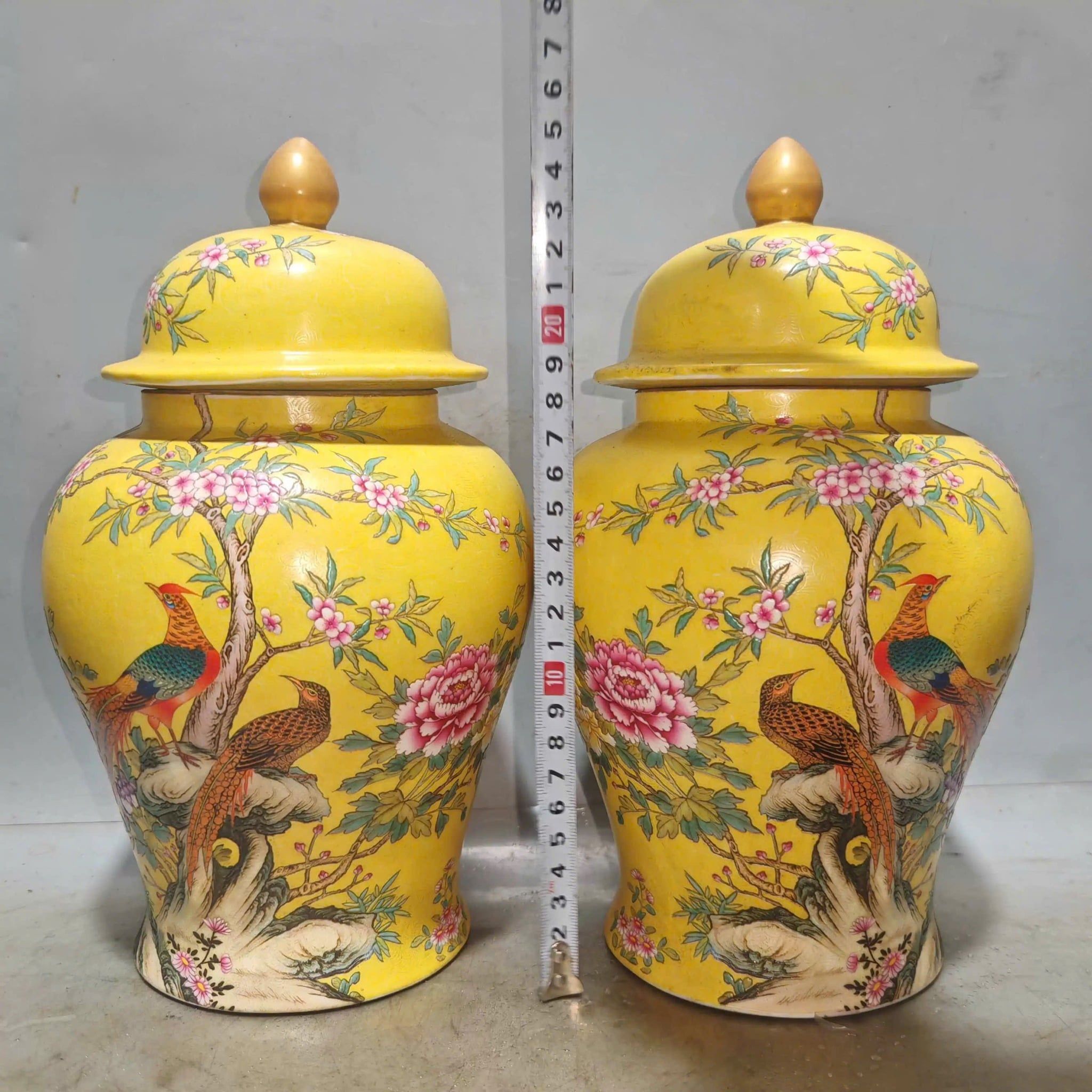  Cặp choé Hoa điểu sưu tầm BKCECN-9825 