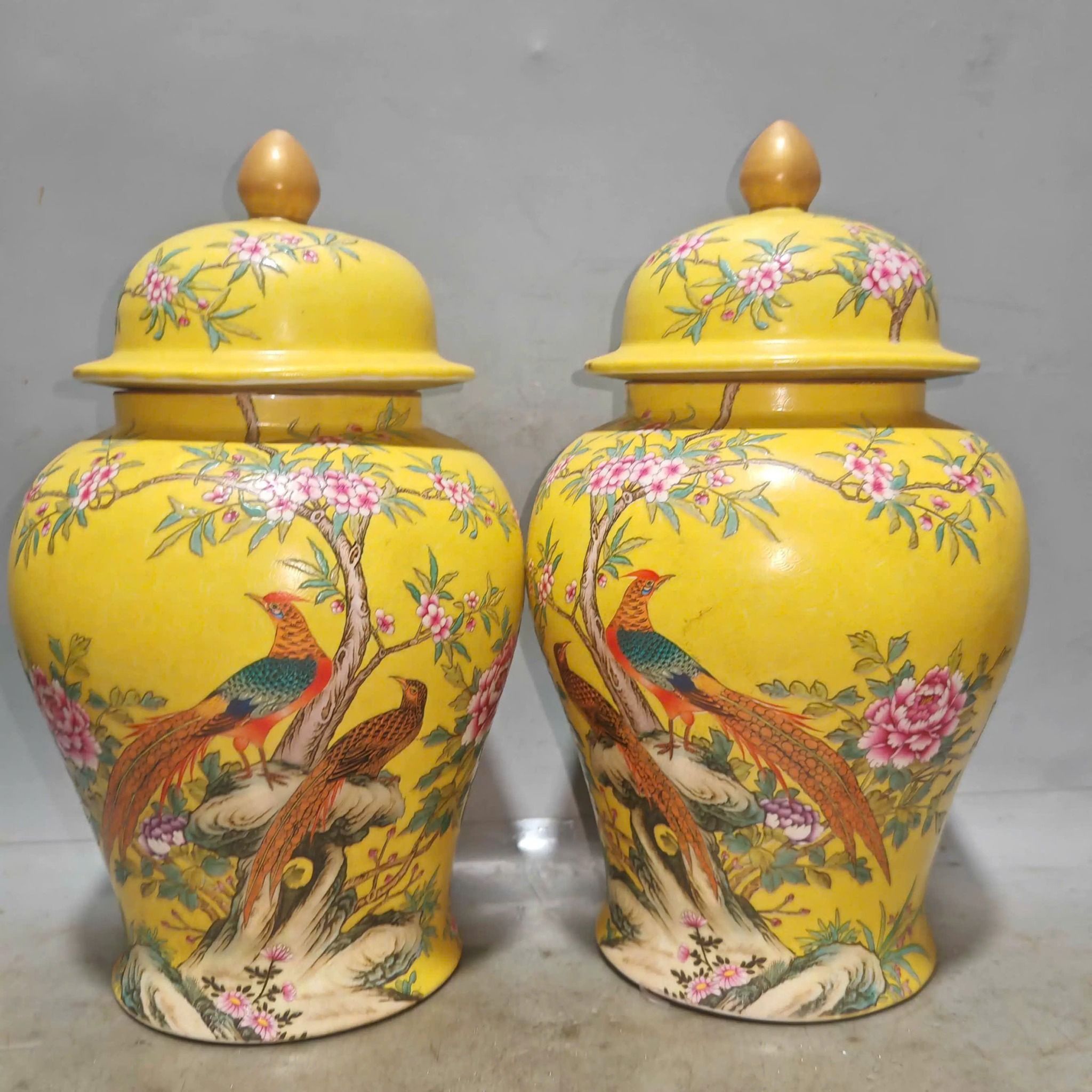  Cặp choé Hoa điểu sưu tầm BKCECN-9825 