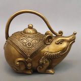  Ấm đồng xưa sưu tầm BKMECN-9594 