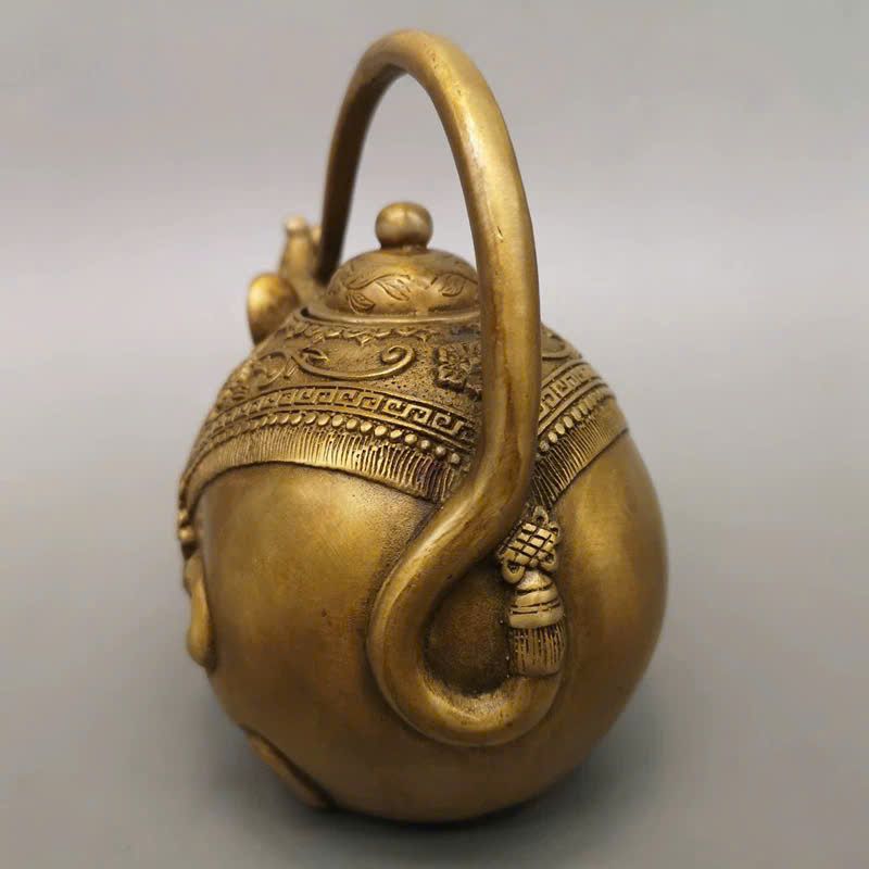  Ấm đồng xưa sưu tầm BKMECN-9594 