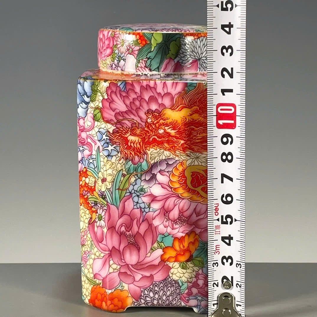  Hũ Trà Xích Long Du Hoa sưu tầm BKCECN-9843 