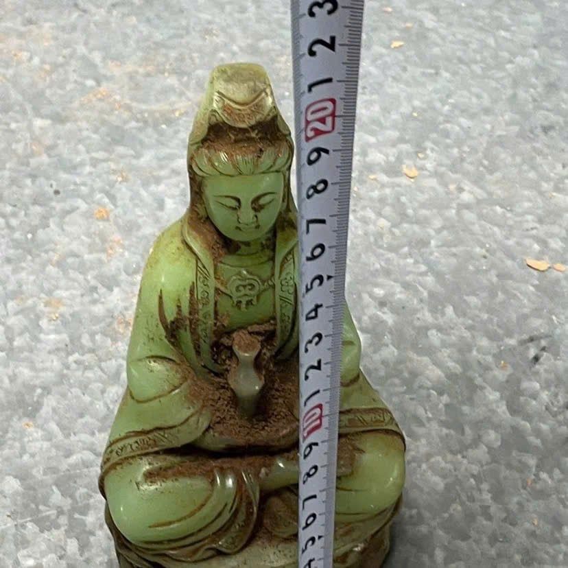  Tượng Quan Âm ngọc xưa sưu tầm BKSTCN-9562 