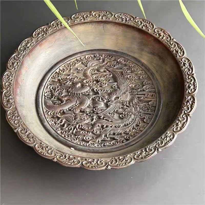  Chậu Đồng Long Phụng đồng cũ sưu tầm BKMECN-9610 