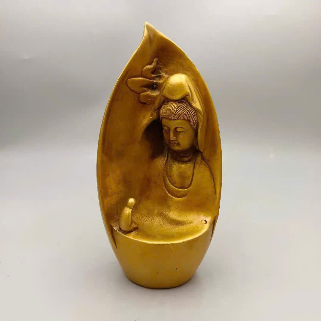 Tượng Phật bằng đồng nguyên khối BKMECN-9608 