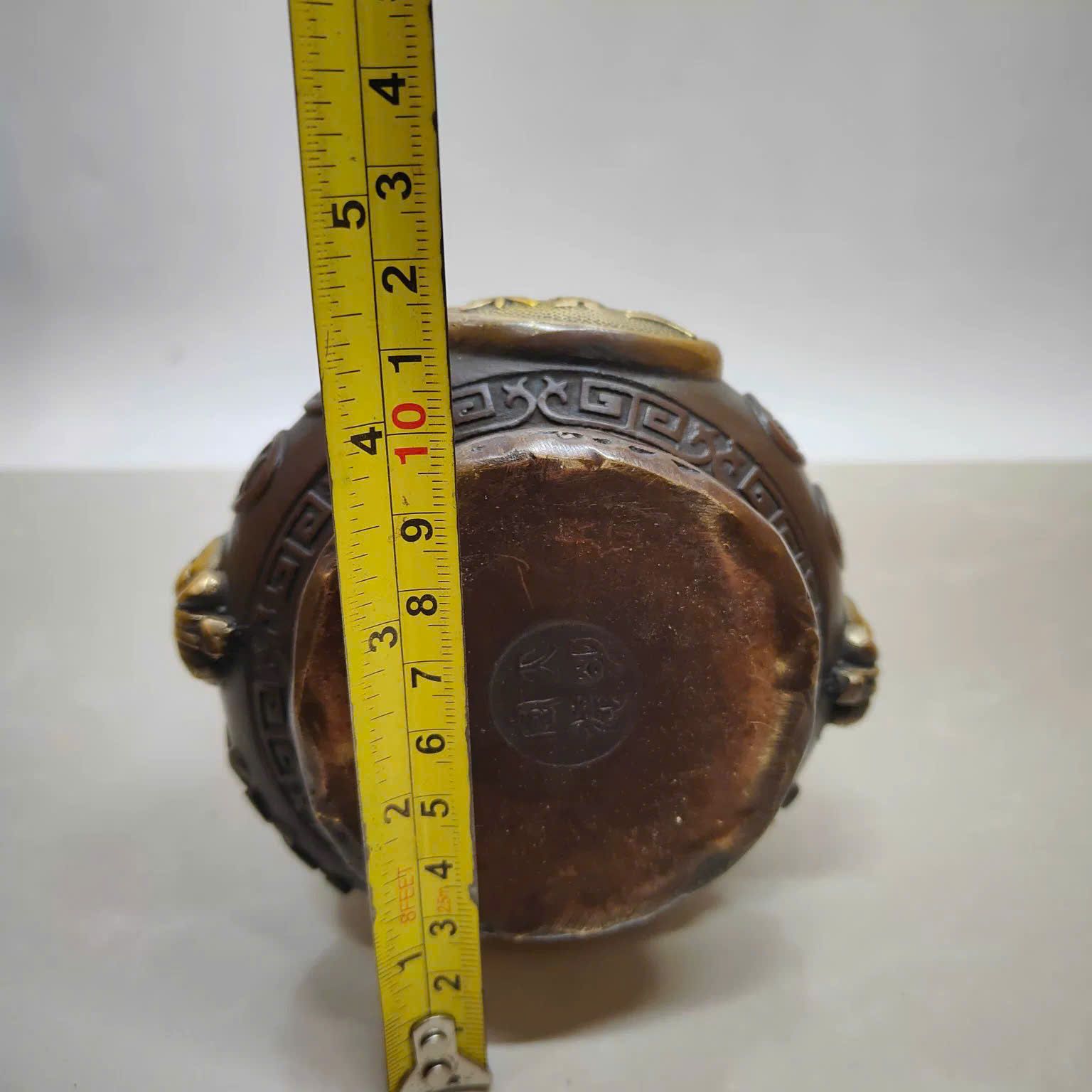  Gà trống đứng chum tiền đồng BKMECN-9615 