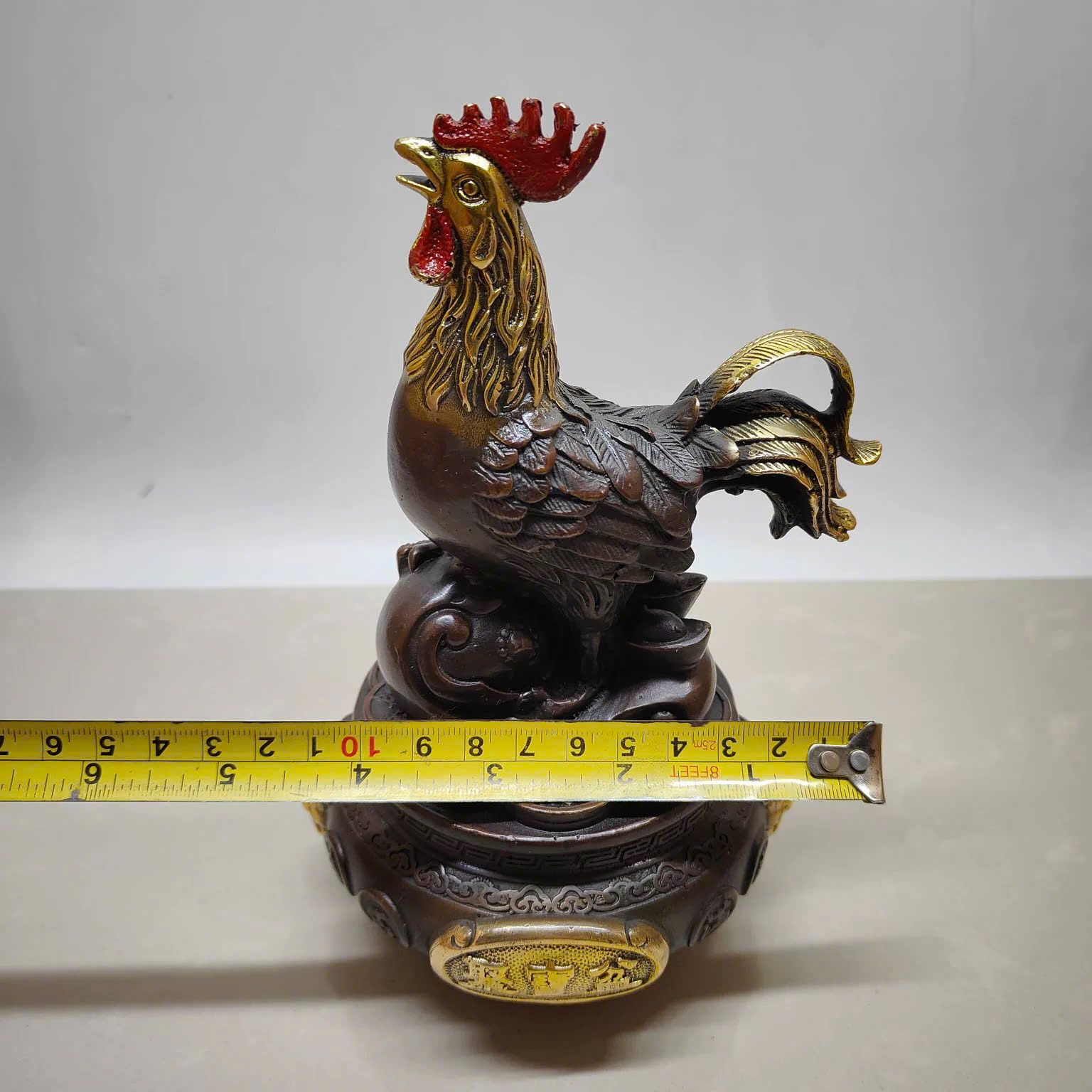  Gà trống đứng chum tiền đồng BKMECN-9615 