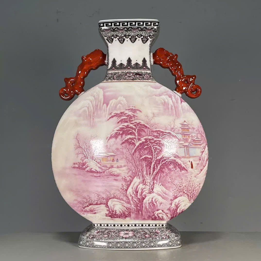  Bình Hai Tai vẽ Xuân Thu thủy BKCECN-9851 