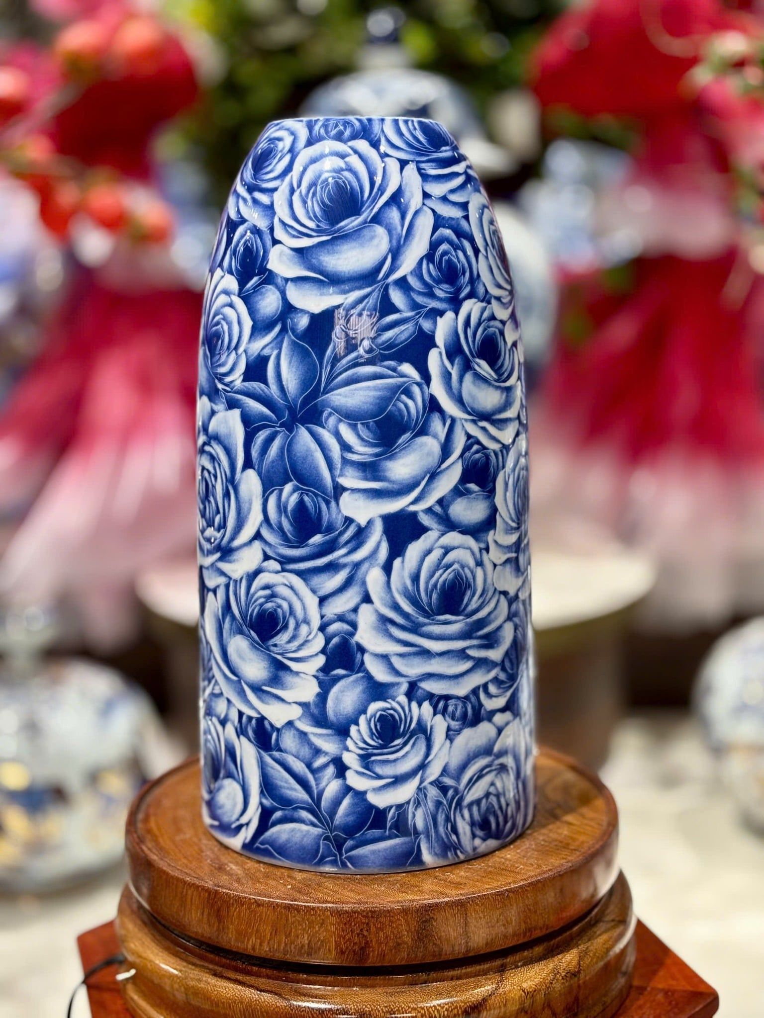  Lọ hoa chuông vẽ tay sứ khử cao cấp BKCECN-9892 