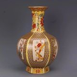  Bình Pháp Lam hoa điểu sưu tầm BKCECN-9881 