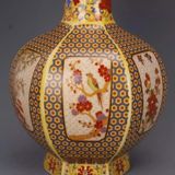  Bình Pháp Lam hoa điểu sưu tầm BKCECN-9881 