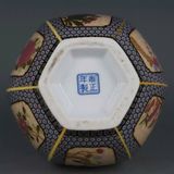  Bình Pháp Lam hoa điểu sưu tầm BKCECN-9883 