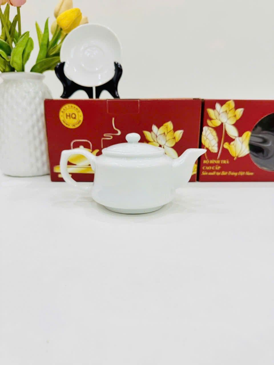  Bộ ấm chén in logo gốm sứ Bát Tràng BKCECN-9904 