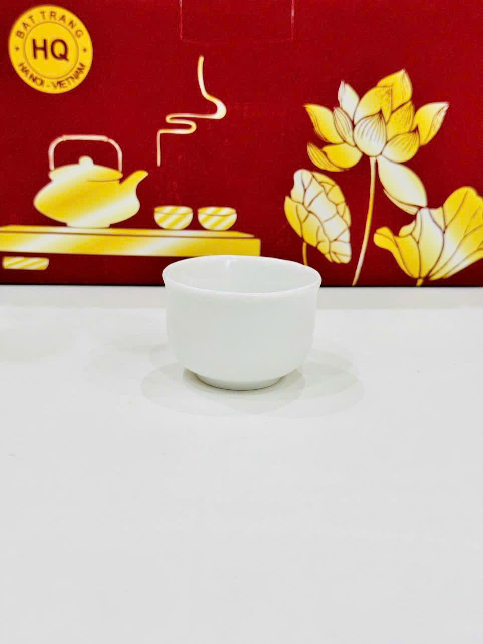  Bộ ấm chén in logo gốm sứ Bát Tràng BKCECN-9904 