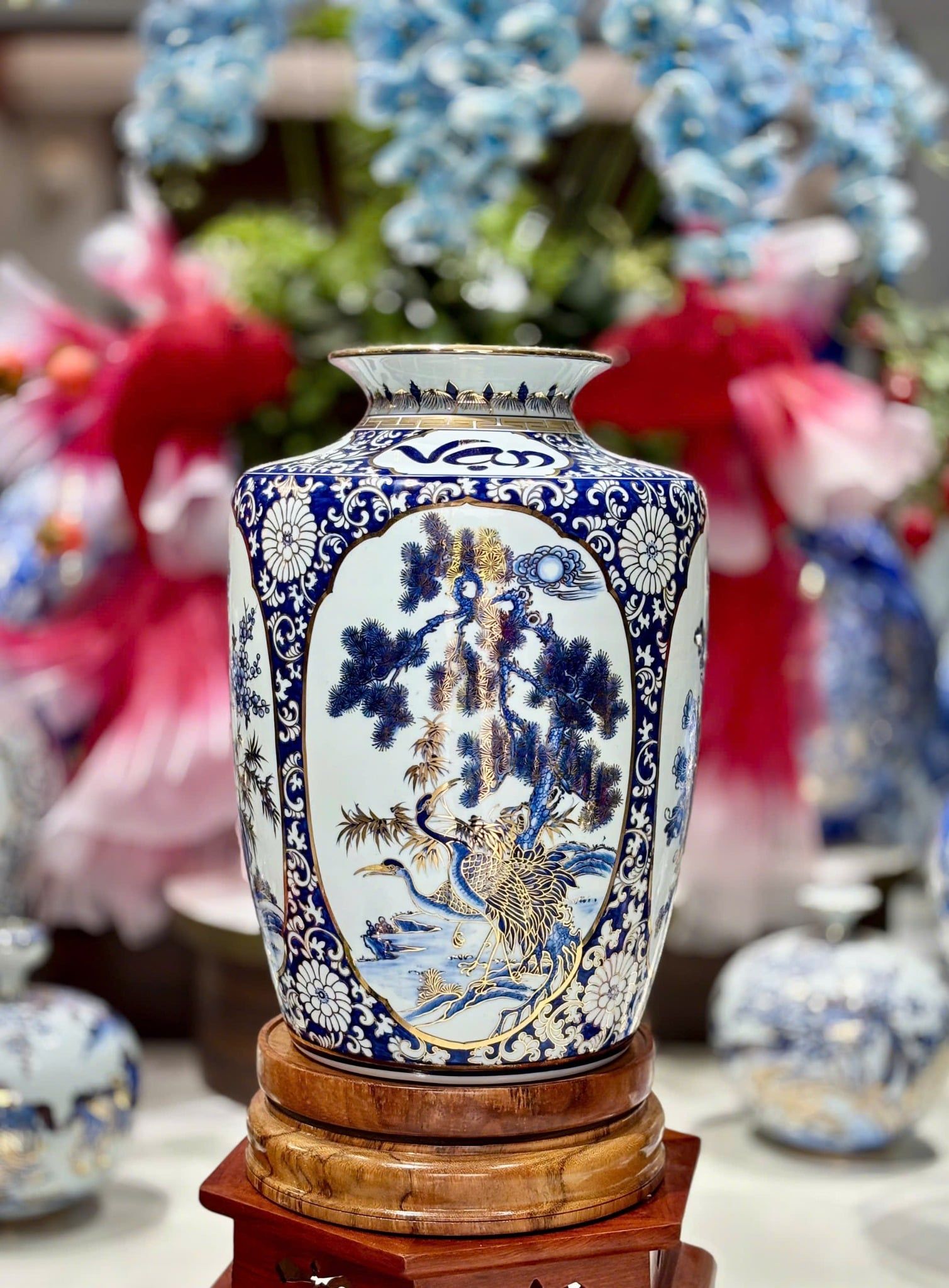  Bình gốm cắm hoa dáng Thạp BKCECN-9933 