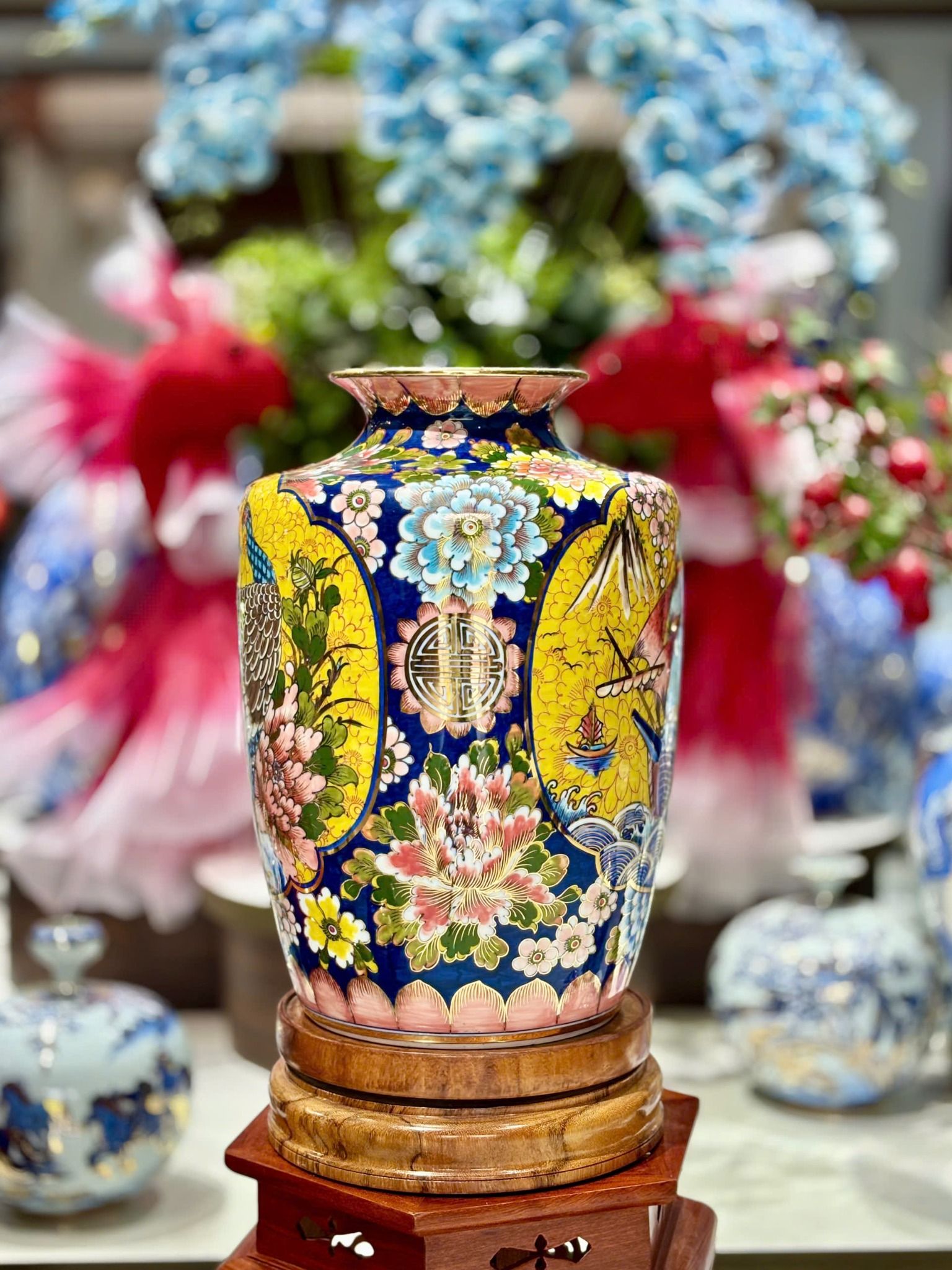  Bình gốm cắm hoa dáng Thạp BKCECN-9934 