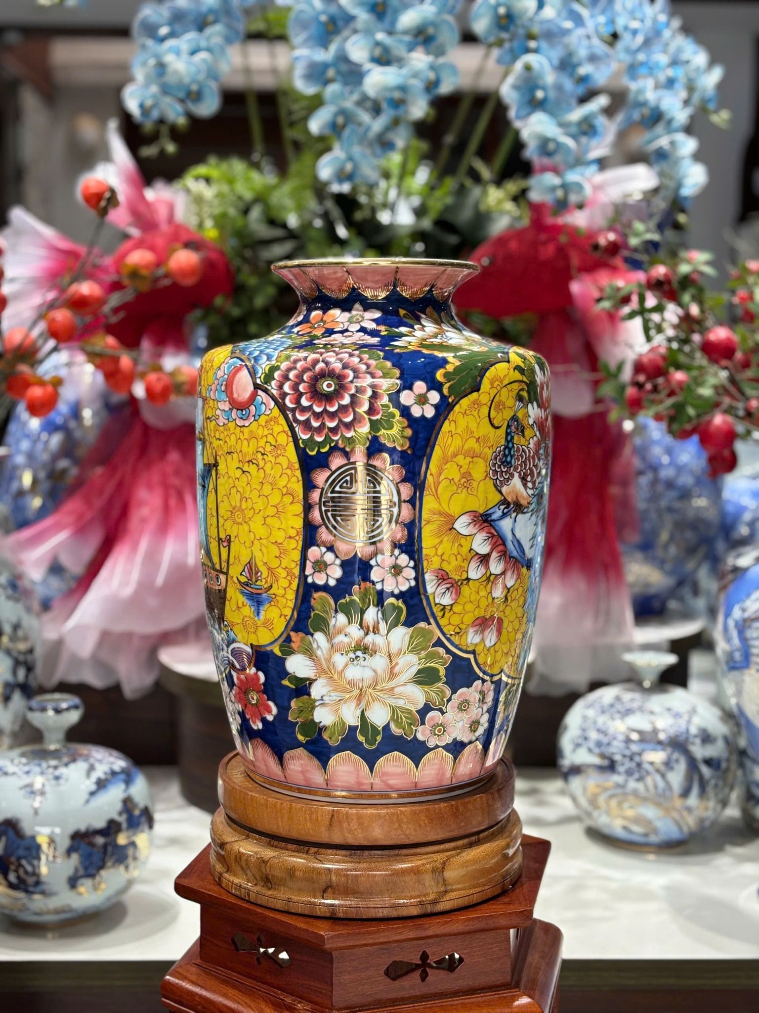  Bình gốm cắm hoa dáng Thạp BKCECN-9934 