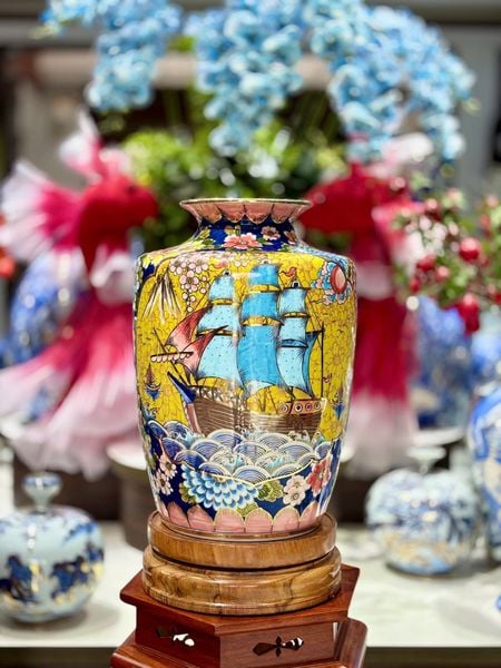  Bình gốm cắm hoa dáng Thạp BKCECN-9934 