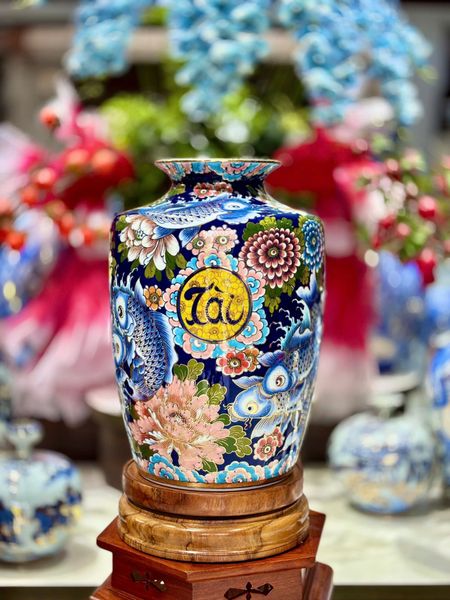  Bình gốm cắm hoa đẹp dáng Thạp BKCECN-9935 