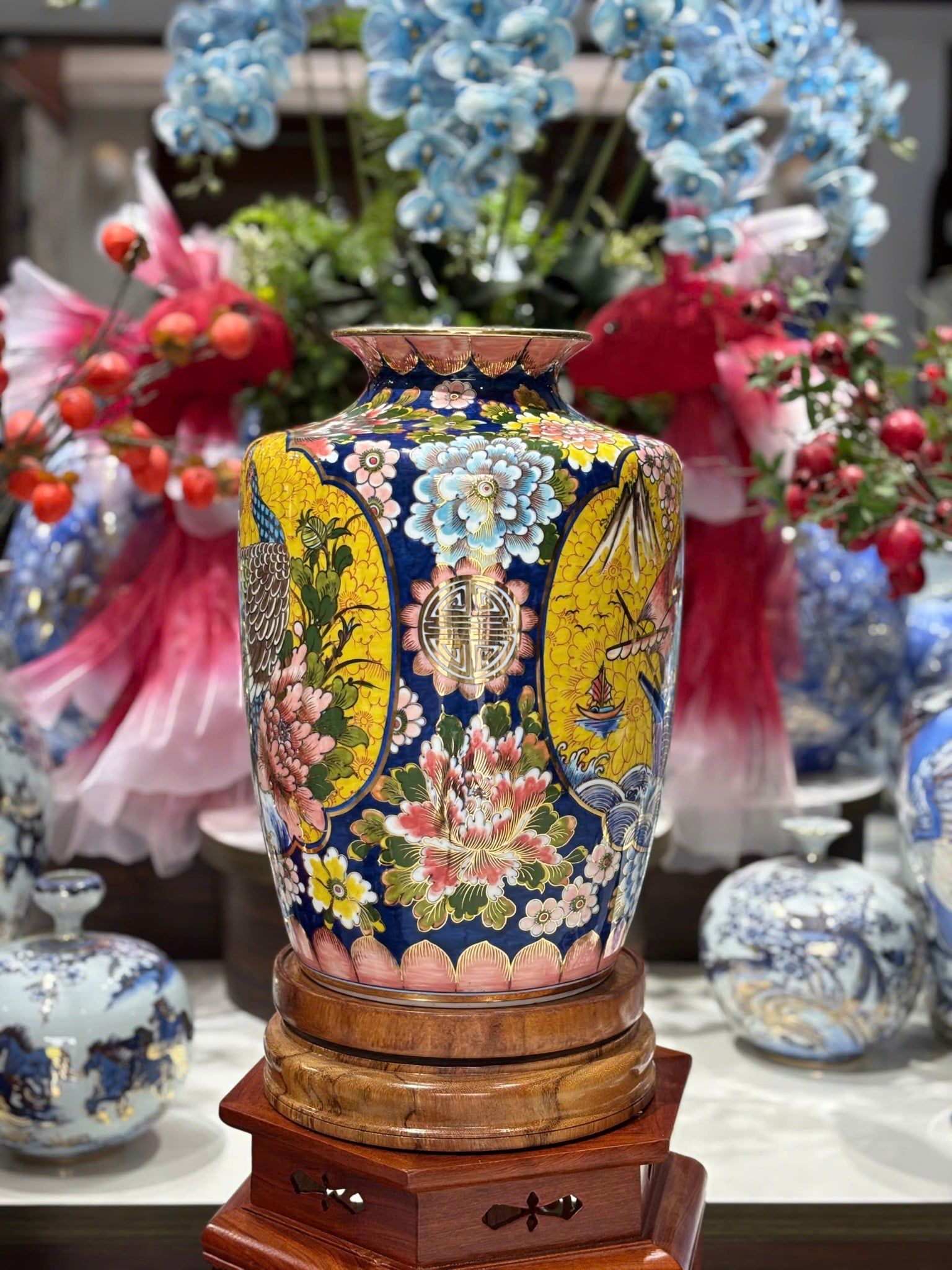  Bình gốm cắm hoa dáng Thạp BKCECN-9934 