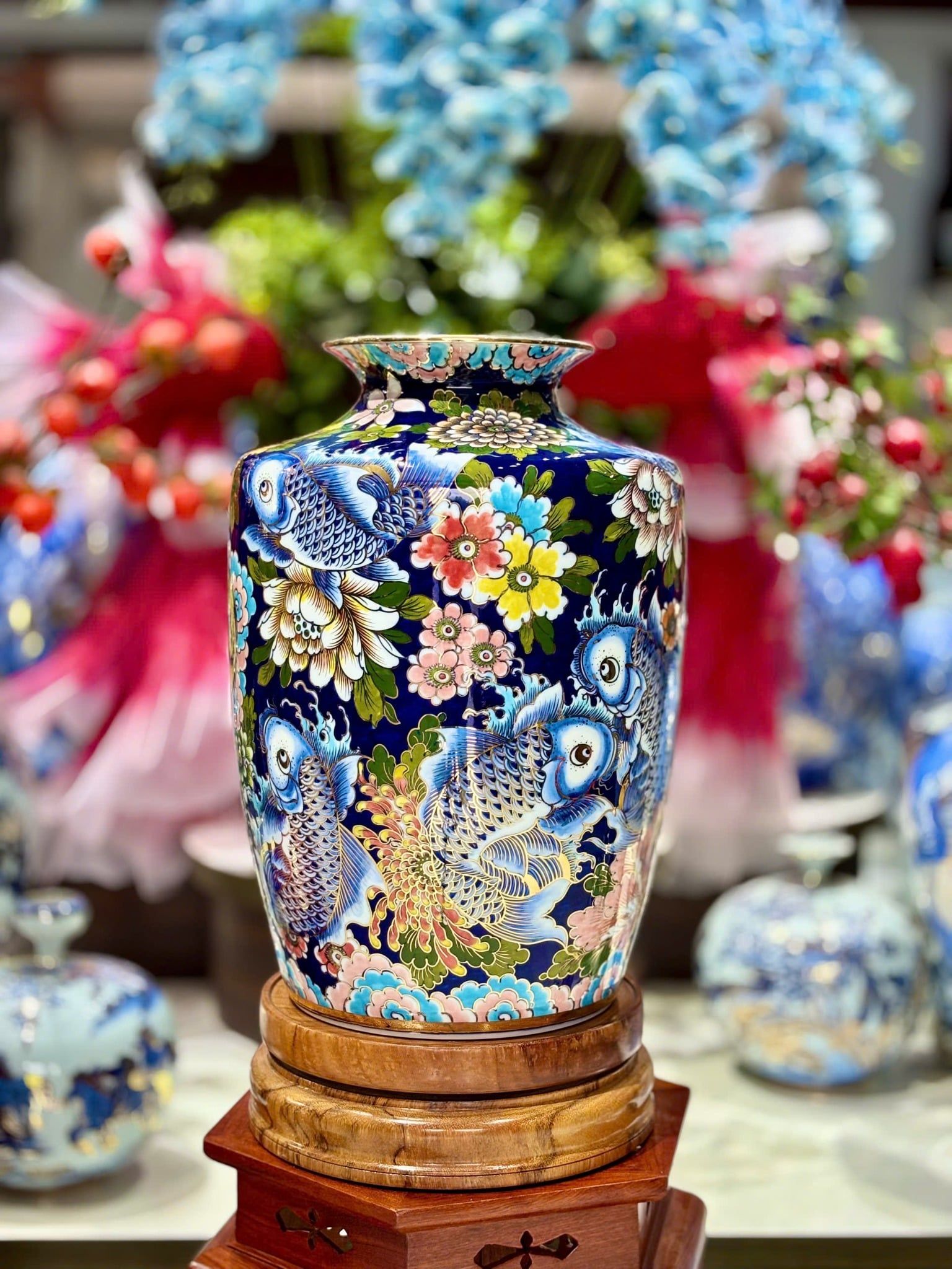  Bình gốm cắm hoa đẹp dáng Thạp BKCECN-9935 