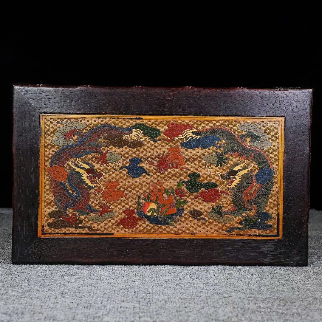  Khay trà Song Long chầu Nguyệt BKWOCN-9240 