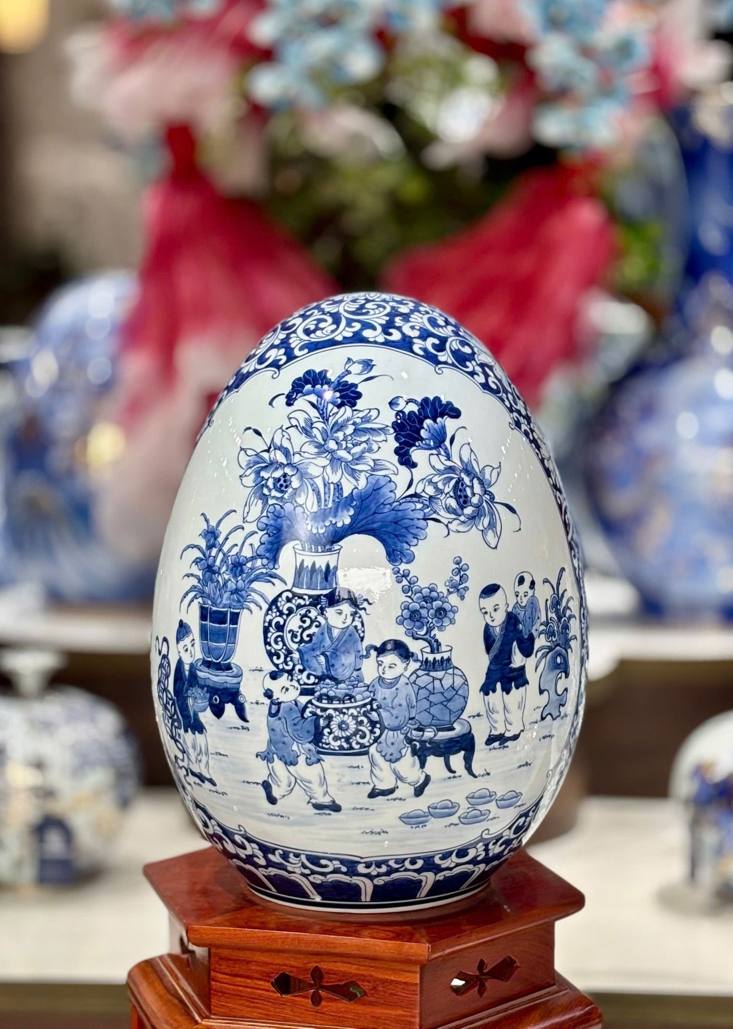  Trứng tài lộc Bát Tràng BKCECN-9946 