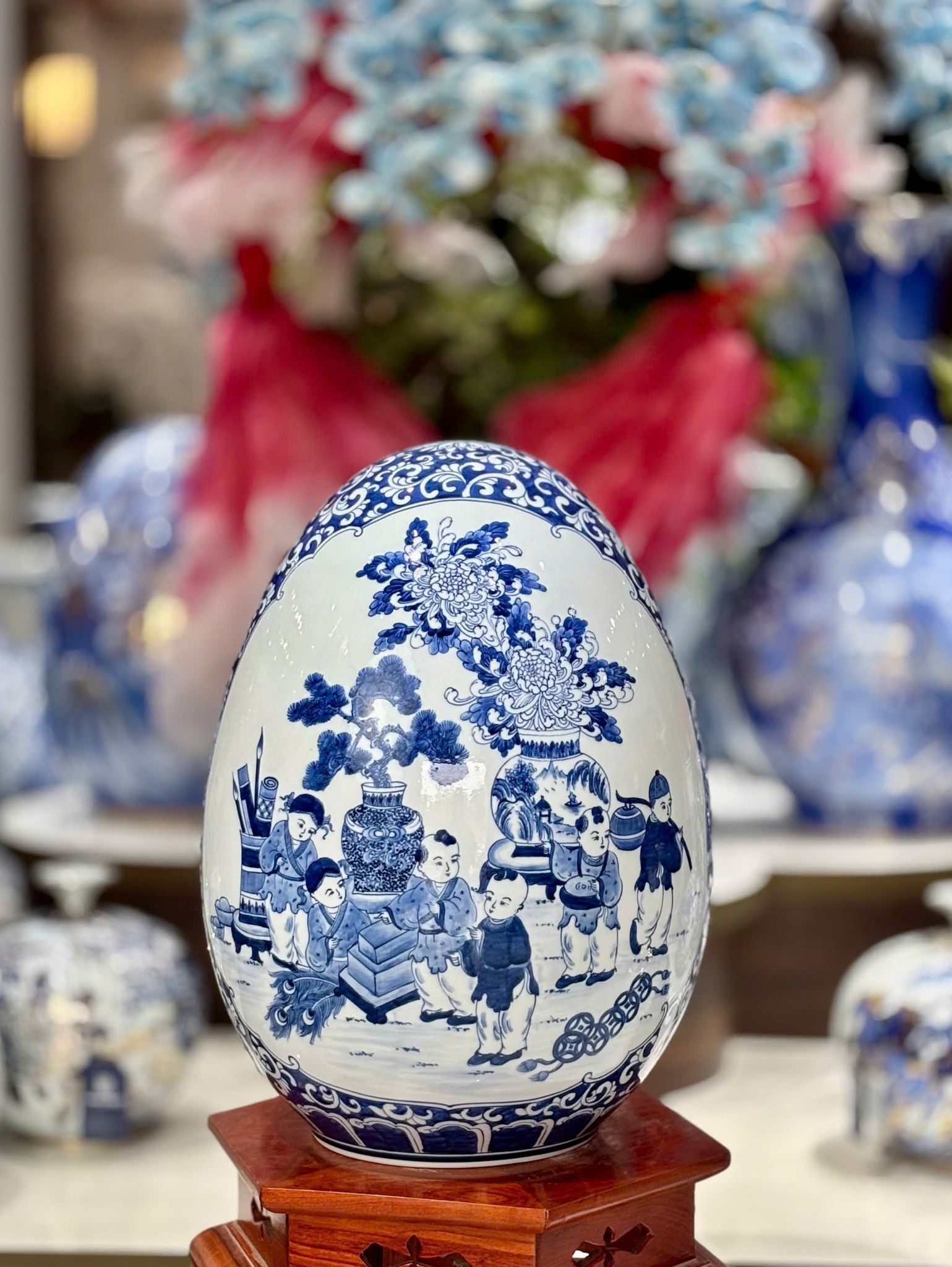  Trứng tài lộc Bát Tràng BKCECN-9946 