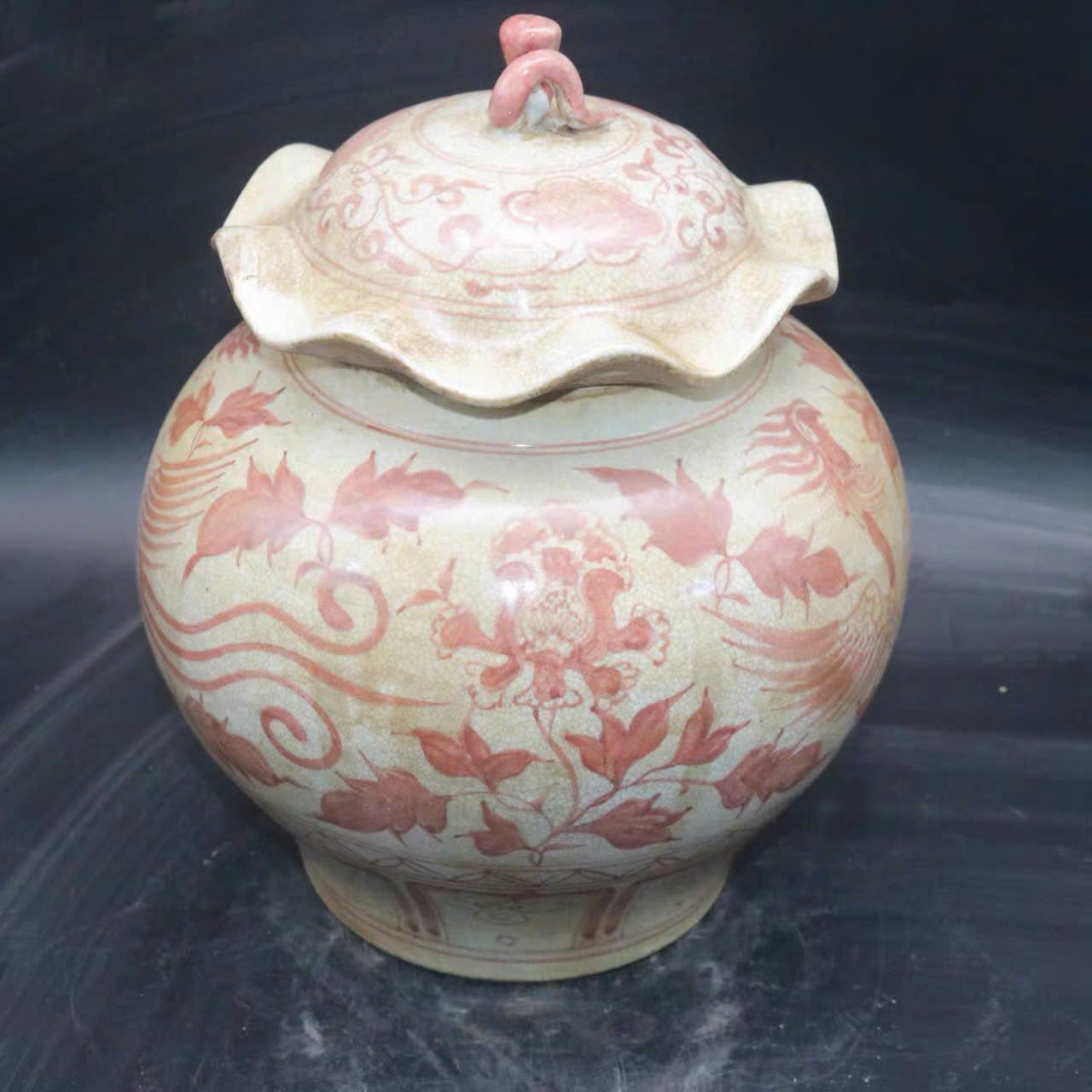  Hũ Lá sen vẽ Phượng BKCECN-9984 