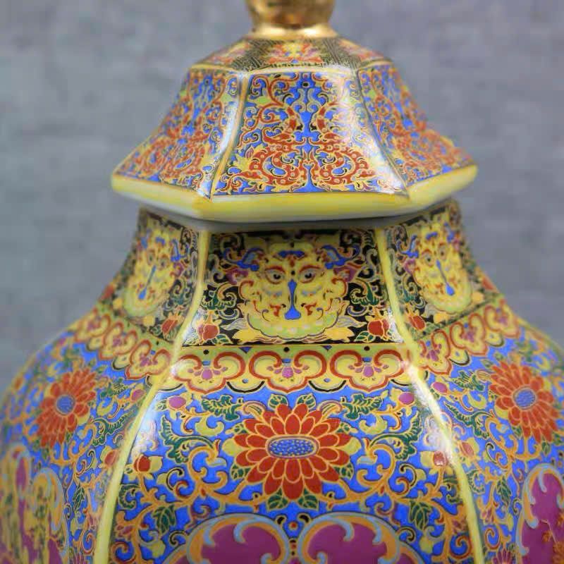  Choé hoa gấm pháp lam BKCECN-9987 