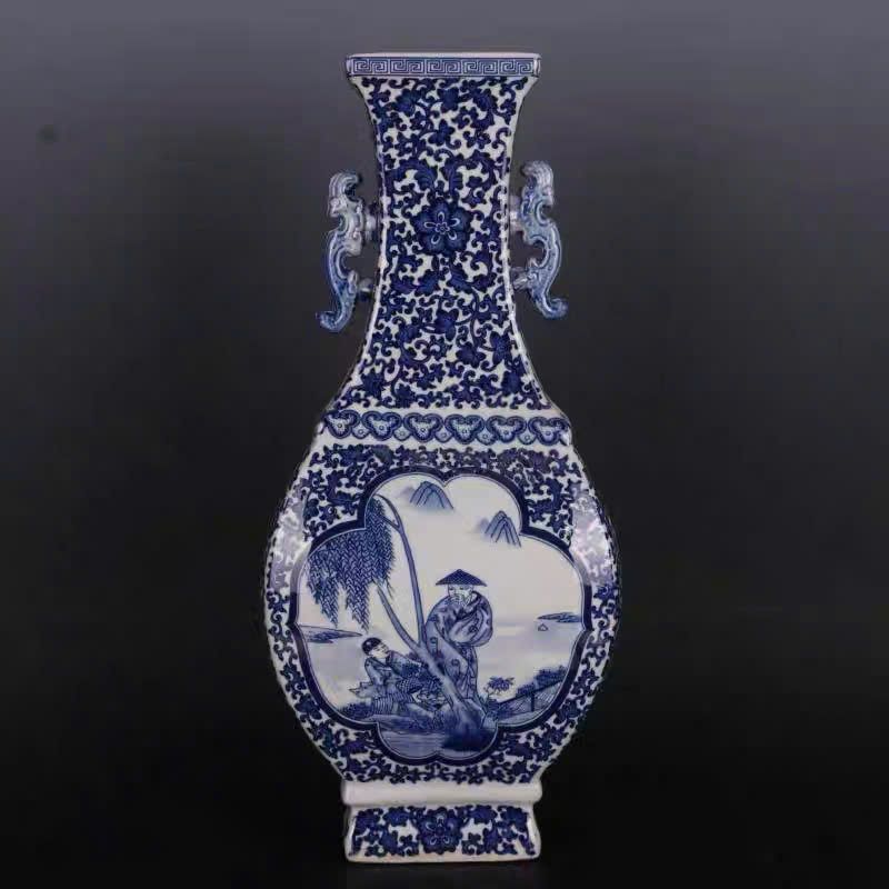  Bình thưởng hai tai vẽ kỹ sưu tầm BKCECN-10015 