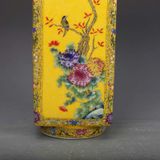  Bình Pháp Lam hoa điểu sưu tầm BKCECN-10006 