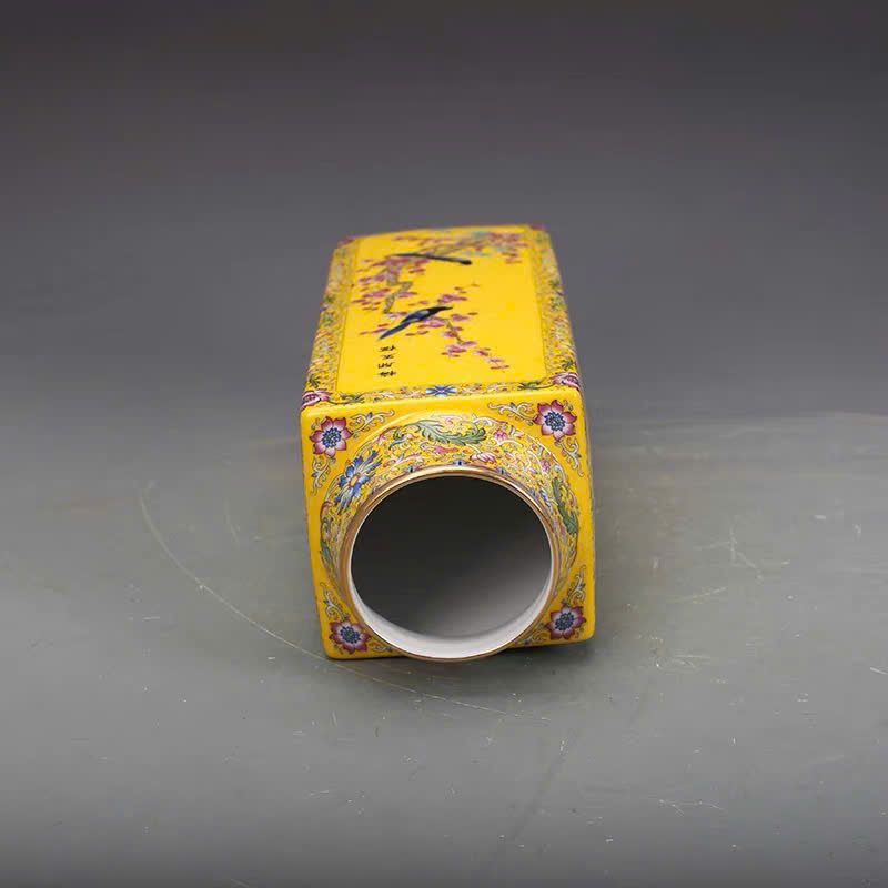  Bình Pháp Lam hoa điểu sưu tầm BKCECN-10006 