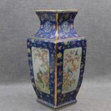  Bình Pháp Lam hoa điểu BKCECN-10007 
