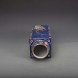  Bình Pháp Lam hoa điểu  BKCECN-10008 