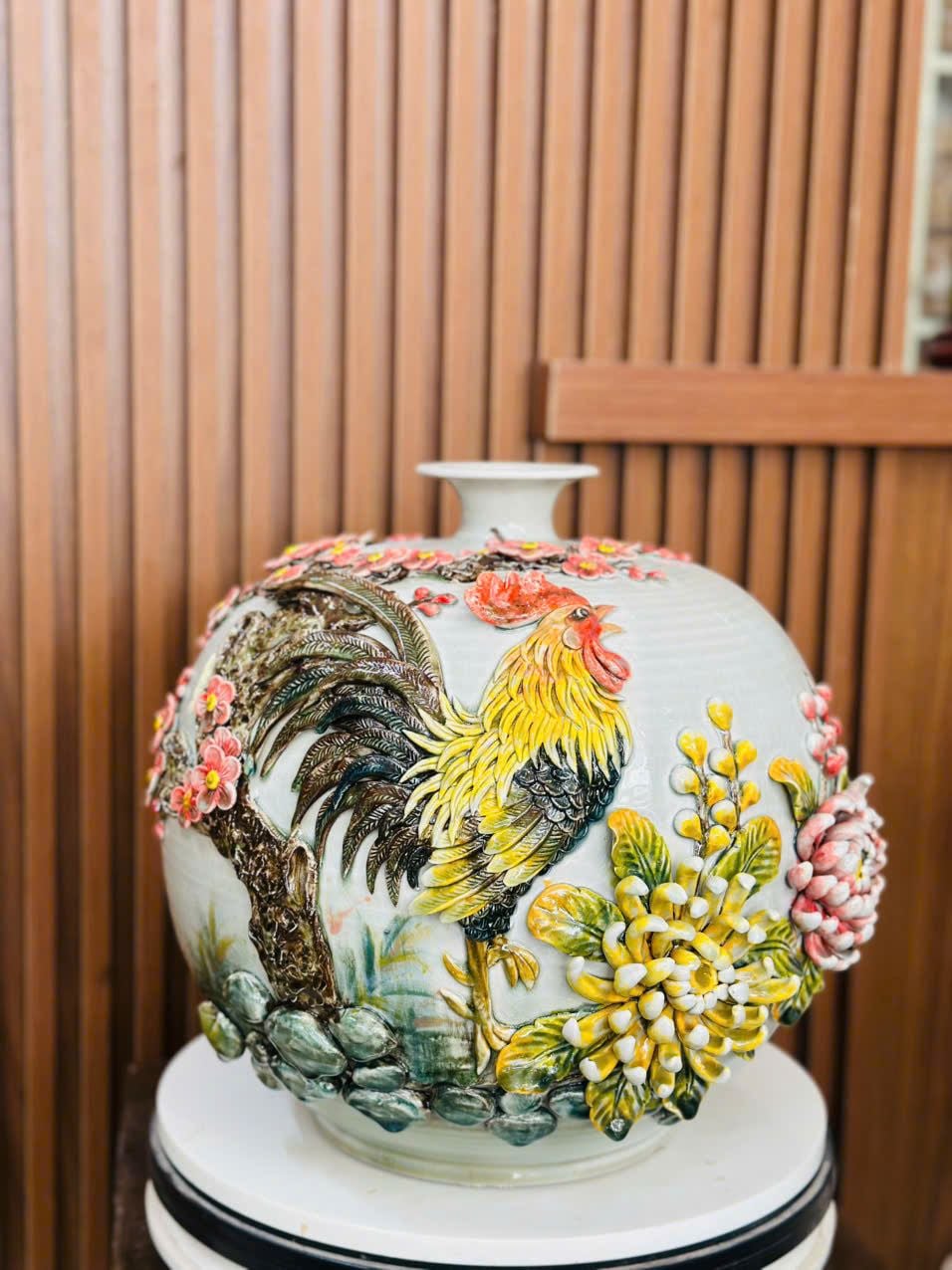  Bình hút lộc đắp nổi BKCECN-10037 