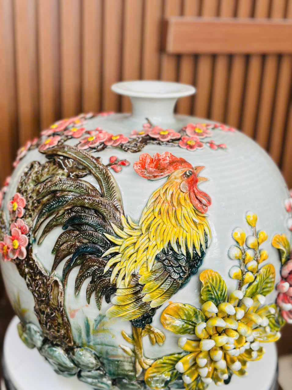  Bình hút lộc đắp nổi BKCECN-10037 