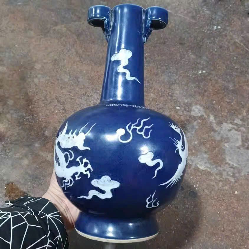  Bình Rồng men xanh trắng BKCECN-10049 