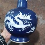  Bình Rồng men xanh trắng BKCECN-10049 
