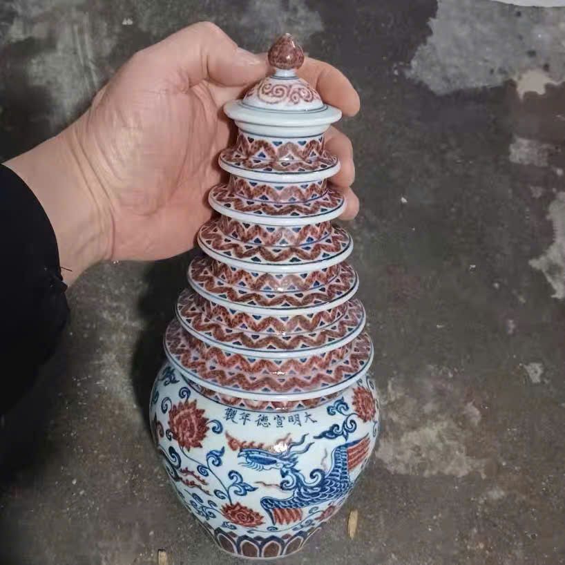  Bình Tháp Hoạ Phượng văn sưu tầm BKCECN-10051 