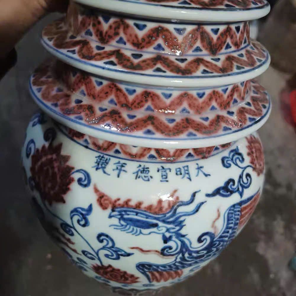  Bình Tháp Hoạ Phượng văn sưu tầm BKCECN-10051 