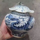  Hũ Lá Sen vẽ Rồng sưu tầm BKCECN-10053 