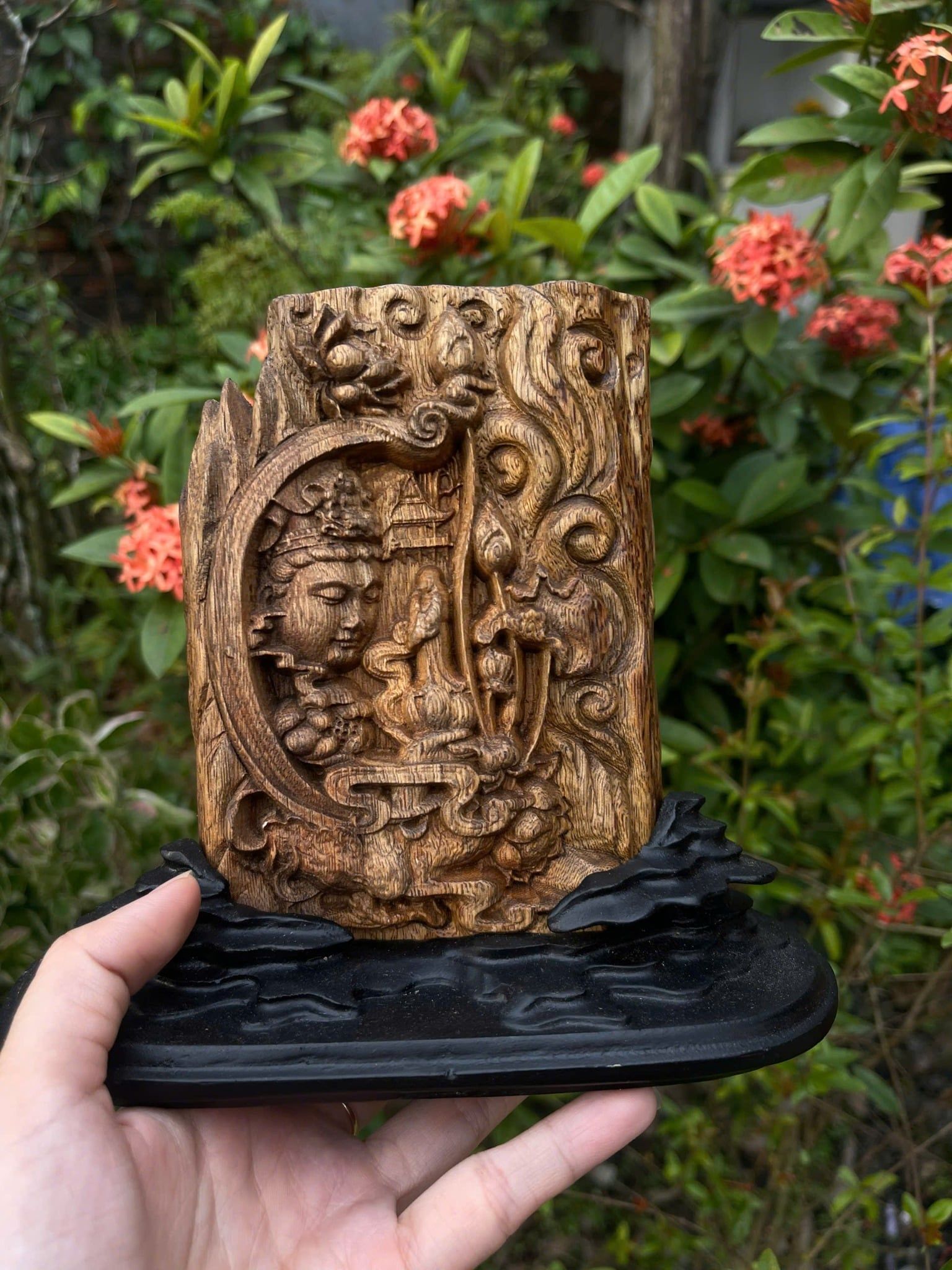  Nhất Tâm Bái Phật trầm kiến tự nhiên BKWOCN-9264 